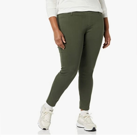 Amazon Essentials Denim - Olive green jeggings 2XL
